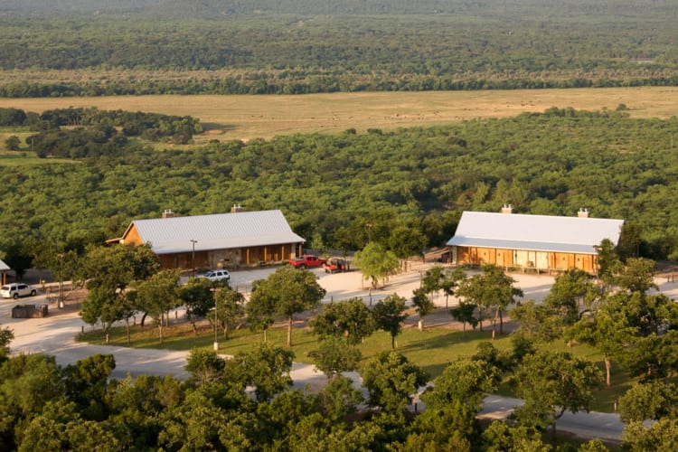 Cabin Suites aerial view